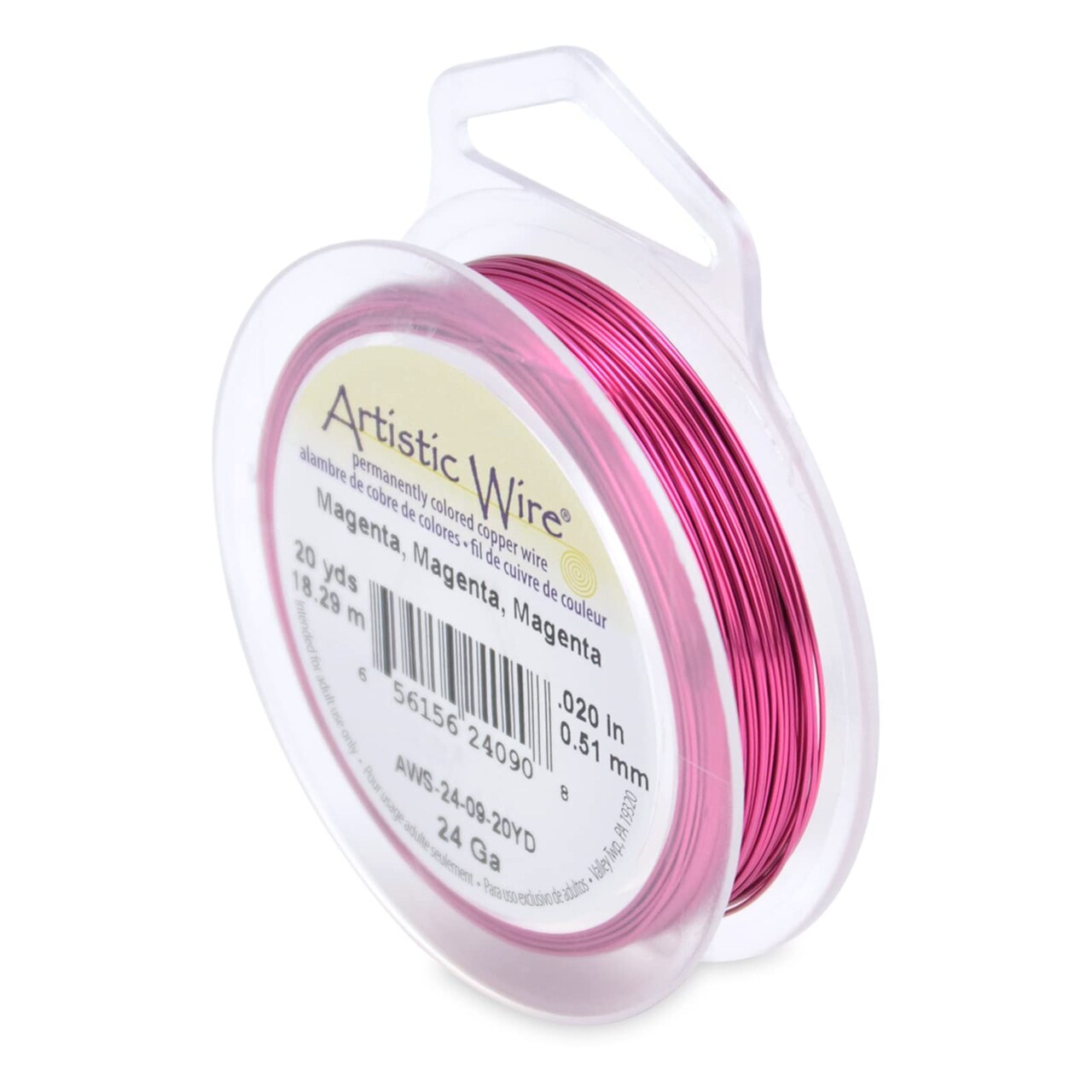 Artistic Wire Colored Copper Wire Spool - Dead Soft Tarnish Resistant 18 20 22 24 26 28 30 32 34 Gauge Wrapping Beading Bendable Craft Wire, Jewelry Making Supplies, Floral Crafting Wire
